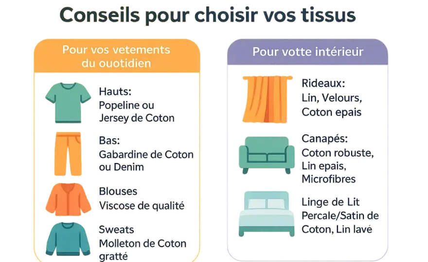 Tissus naturels - Guide complet - Choisir, comprendre, entretenir