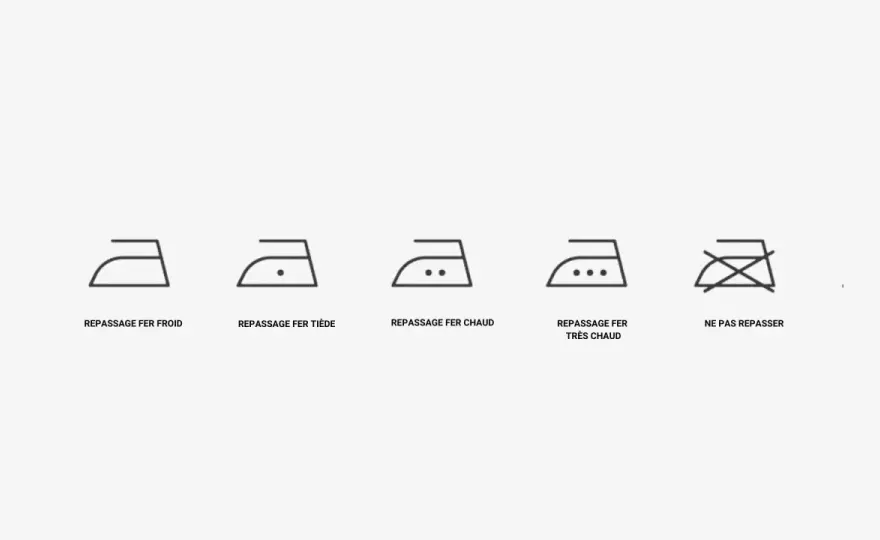 Décoder le logo fer à repasser - Repassez sans abîmer vos vêtements