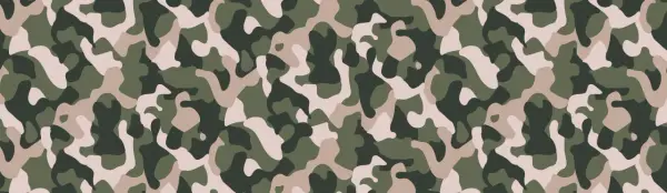Un motif camouflage abstrait aux teintes vertes, beiges et rosées, évoquant la nature et la discrétion.